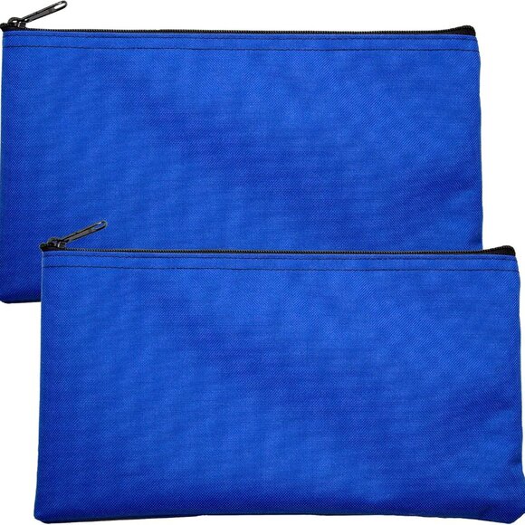 Multipack of 2 Compact Zipper Cloth Pouches, Zipper Bag, Travel Toiletry, Cosmet - Picture 1 of 6
